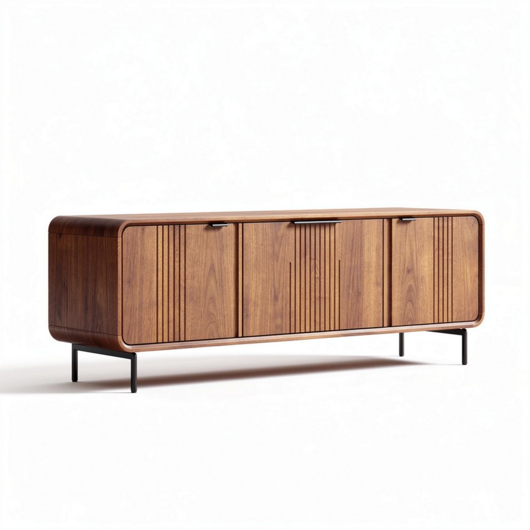 Buffet en bois pour salle à manger - rangement et décoration - bois d'érable - 160 x 40 x 60
