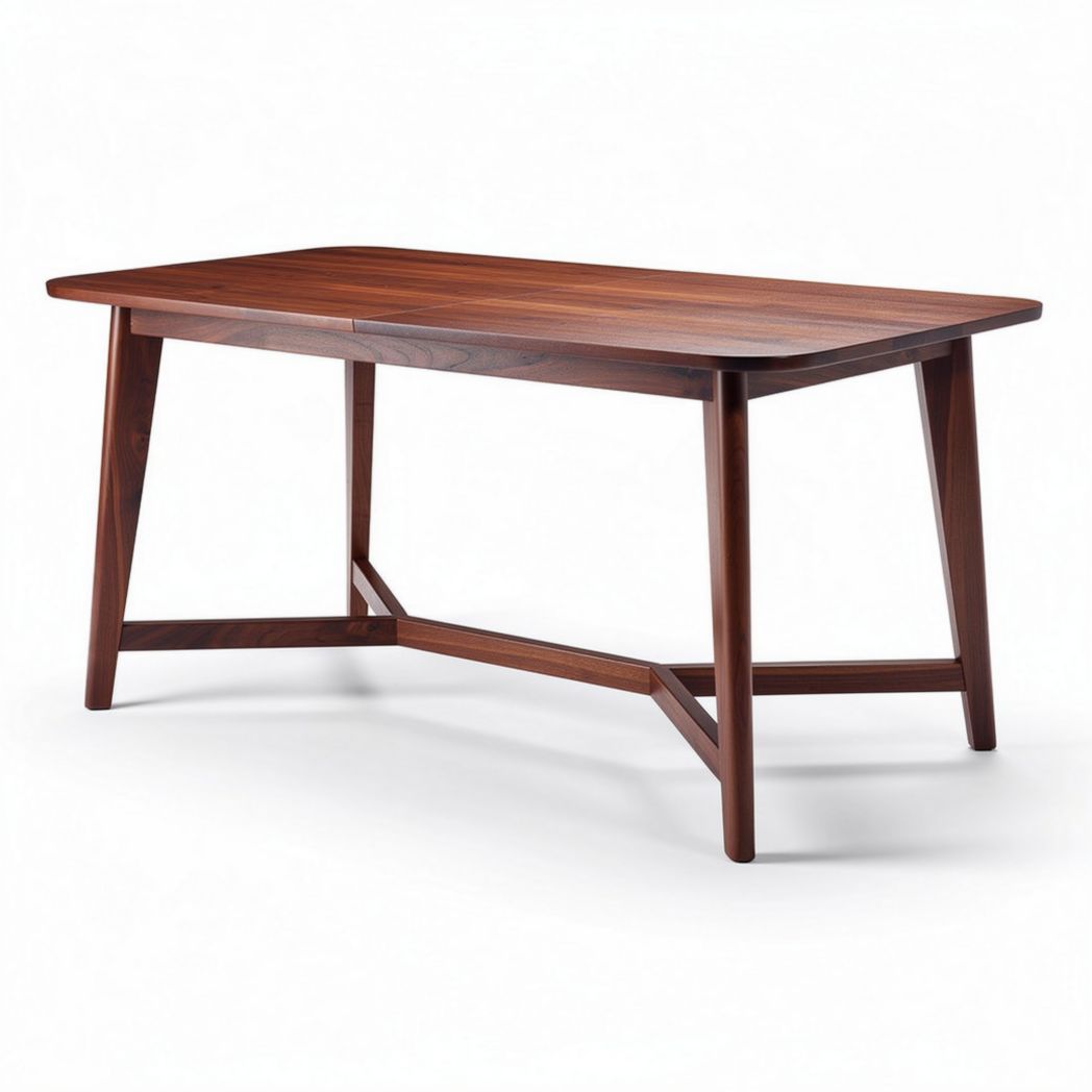 Table à manger en bois de noyer pour salle à manger - 180 x 90 x 75